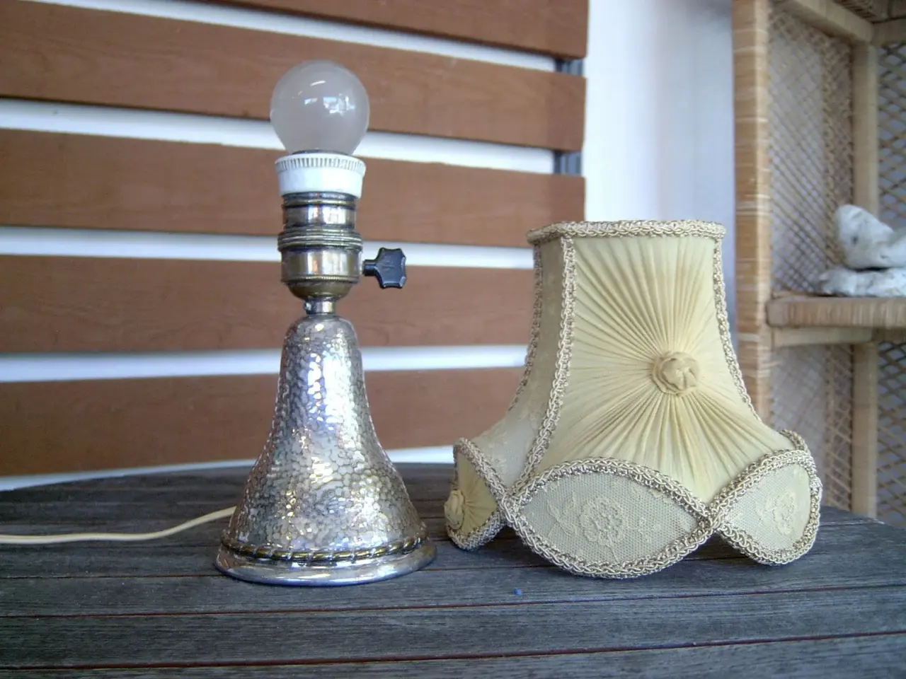 Billede 3 - sølv bordlampe
