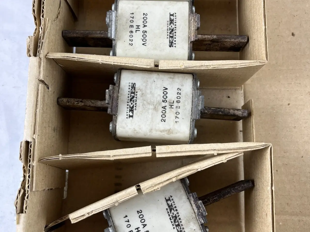 Billede 4 - 4x LK‑NES 170E6022 200A 500V HL Cartridge Fuses 2