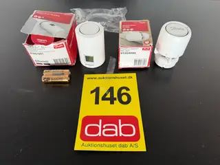 2 stk Danfoss termostater med Bluetooth og Click MOMSFRI