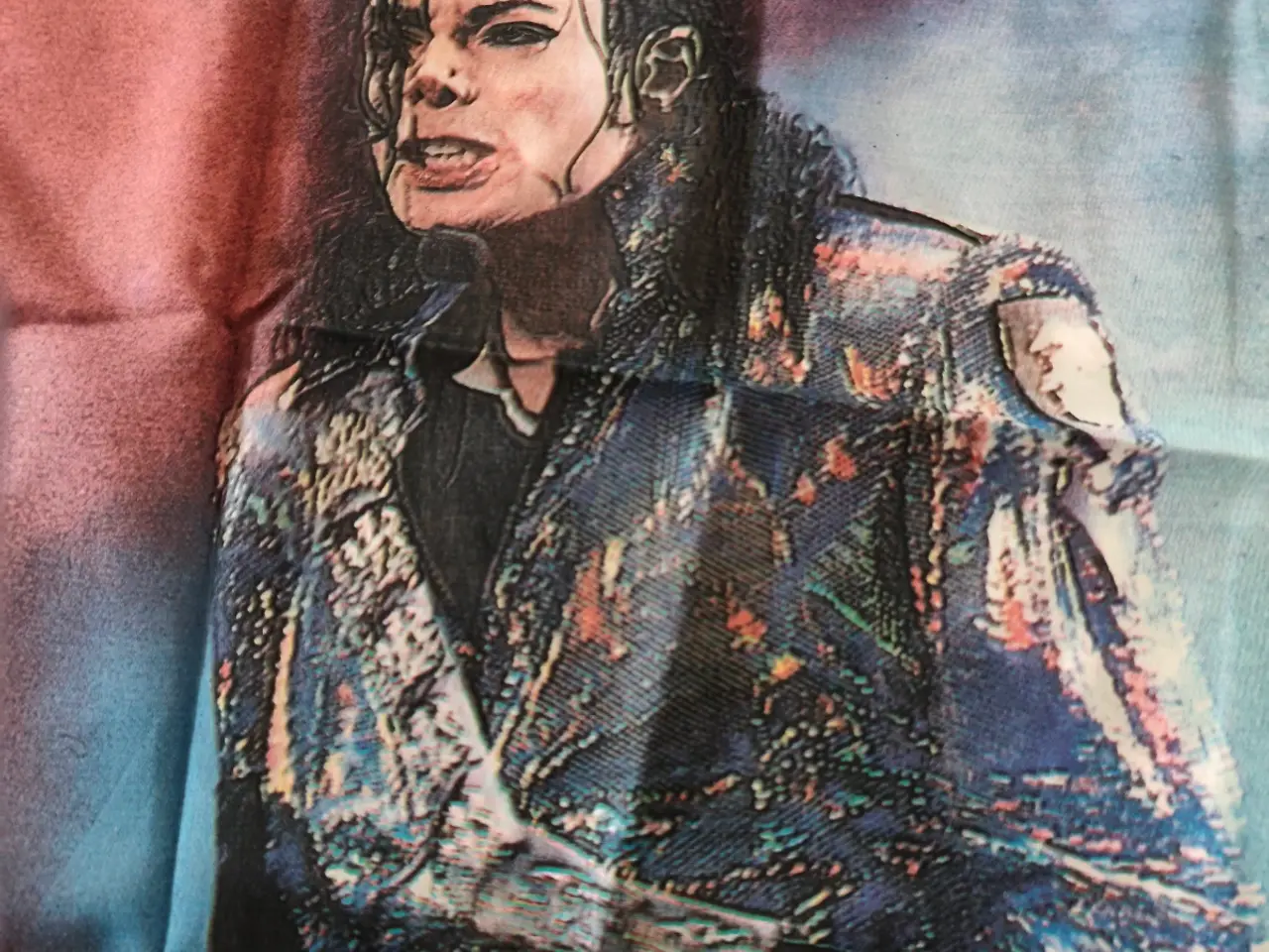 Billede 5 - Flot stort Michael Jackson flag