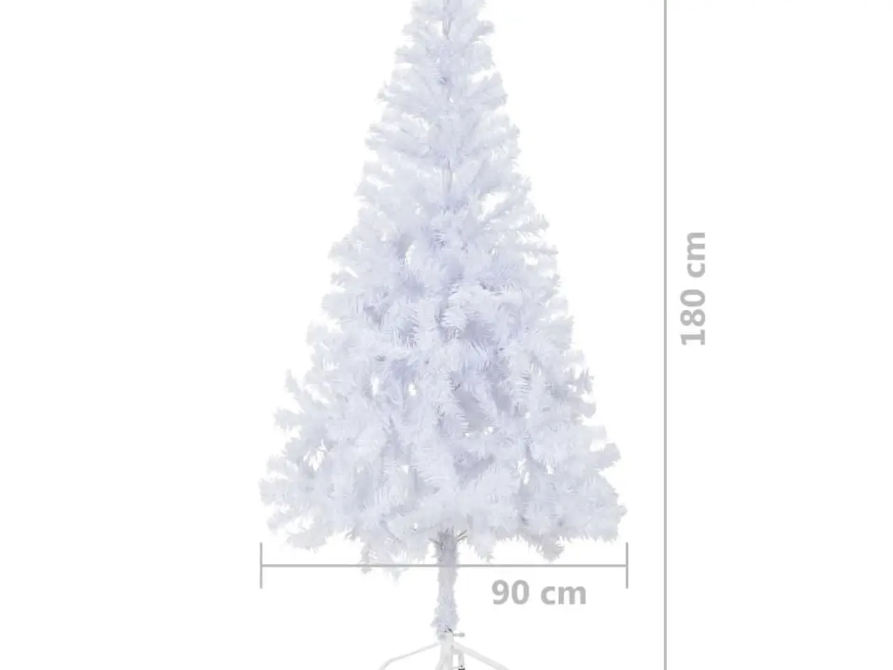 Billede 8 - Kunstigt juletræ med juletræsfod 180 cm 620 grene