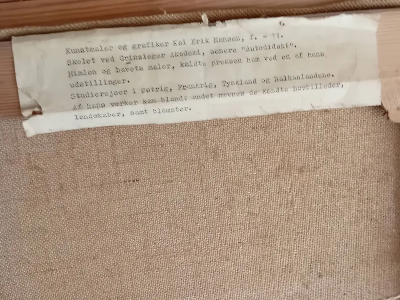 Billede 4 -  Meget fint Landskabs maleri  fra Mols