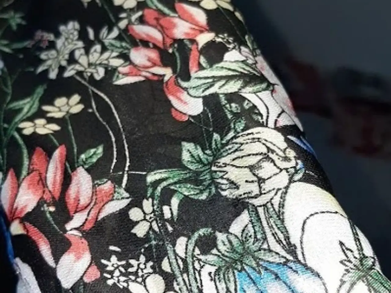 Billede 4 - kjole i chiffon, med blomster print/str: XL