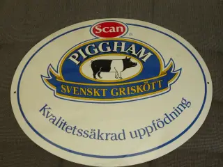 Hvælvet Alu-skilt
