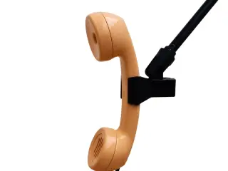 Retro telefon mikrofon (Lysegul)