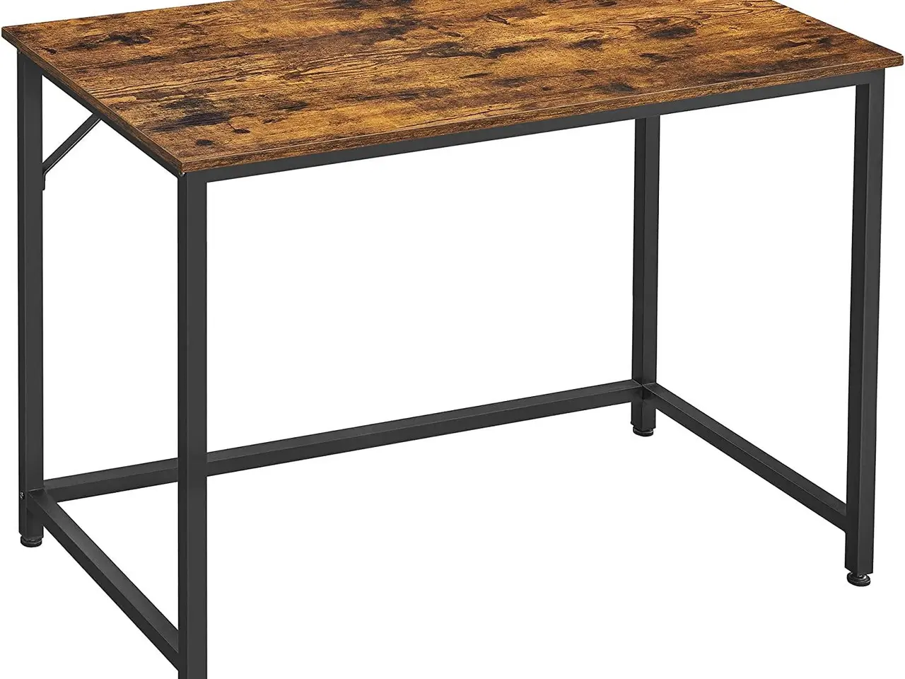 Billede 1 - Skrivebord computerbord i industriel stil, 50 × 100 × 75 cm, rustik brun/sort