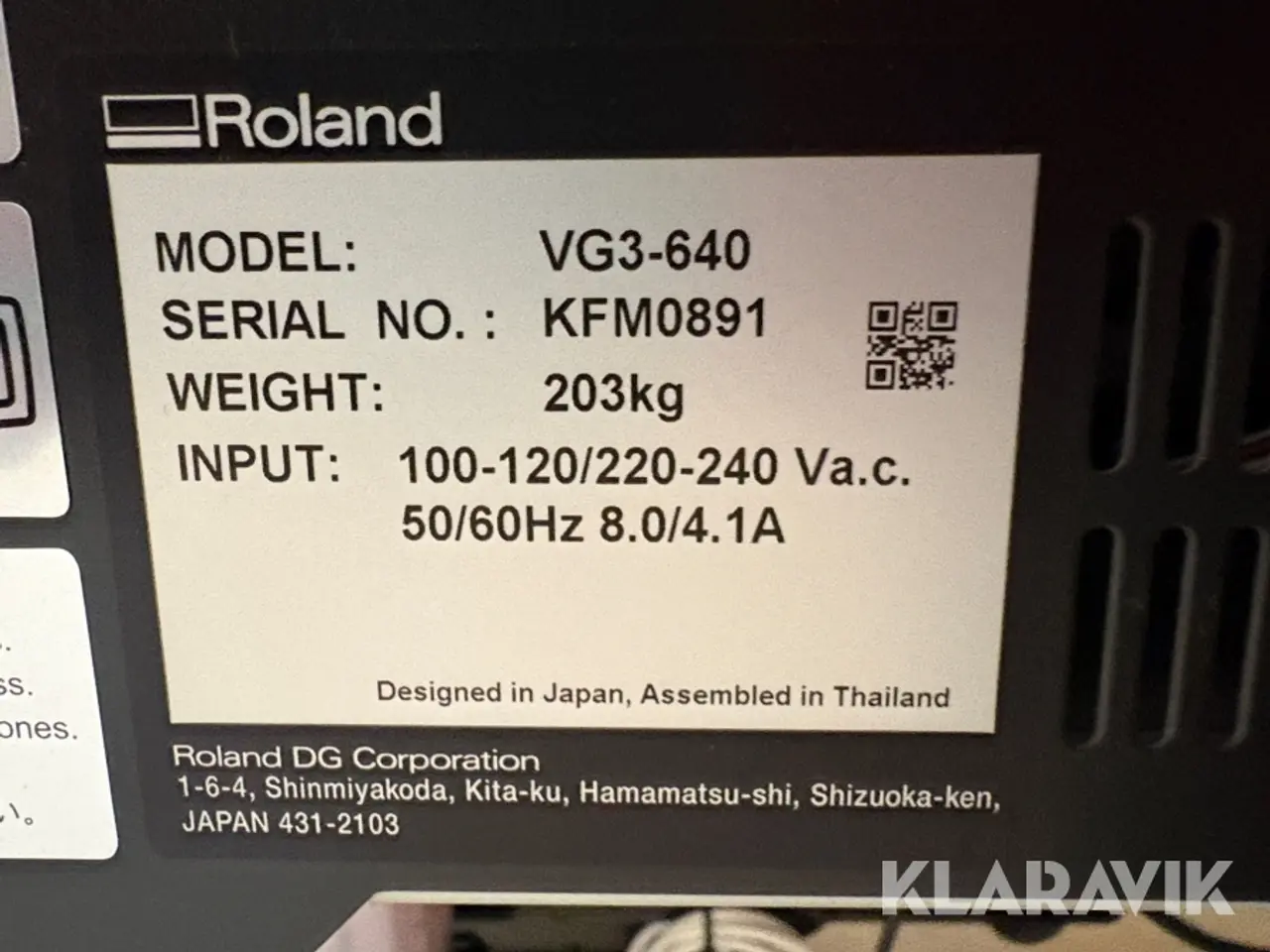 Billede 8 - Storformats printer / Solvent printer Roland TrueVIS VG3-640