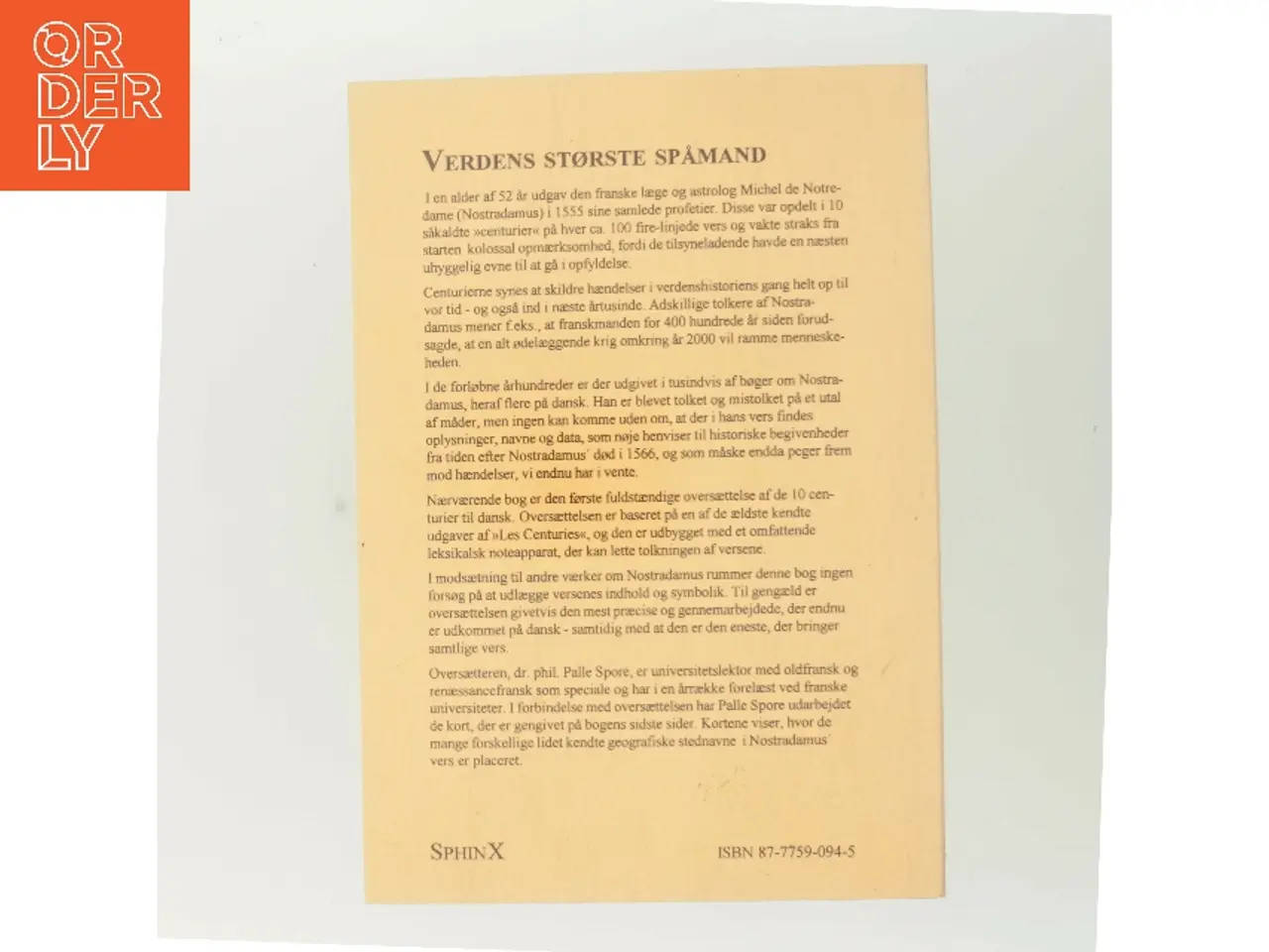 Billede 3 - Nostradamus’ samlede profetier (Bog)