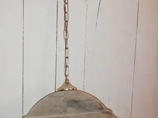 Gammel glas loftslampe sælges