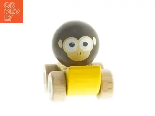 Træbil med abe-design fra Öko Toys (str. 10 cm)