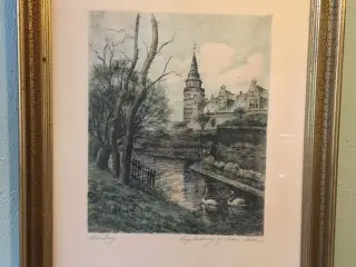 Kronborg - original radering