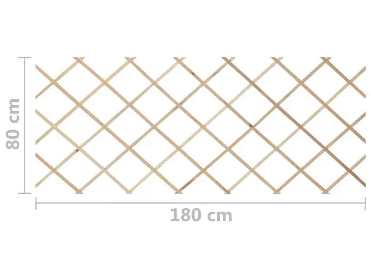 Billede 7 - Udvideligt espalierhegn 5 stk. 180×80 cm i massivt træ
