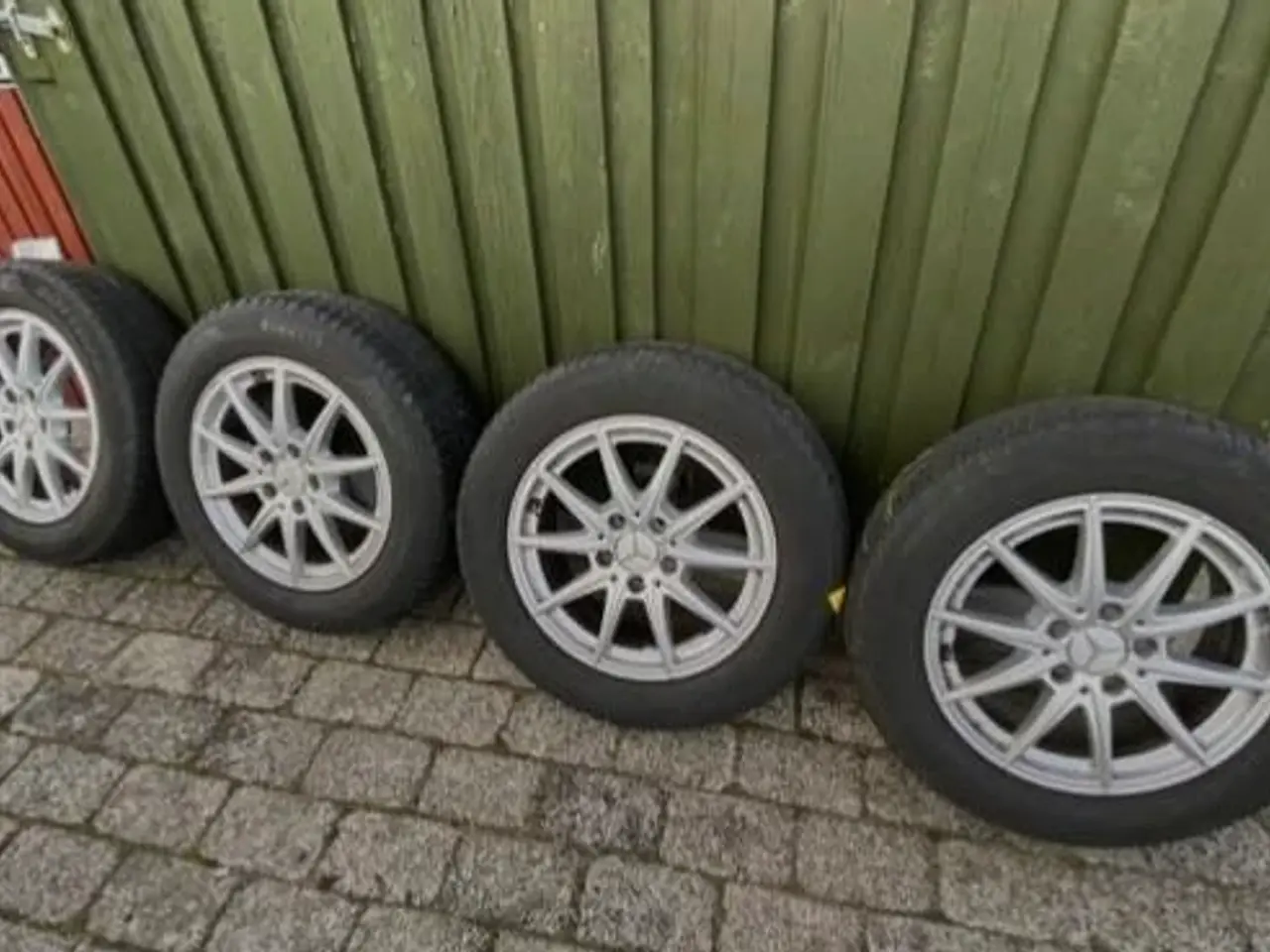 Billede 1 - 4 vinterdæk på MB Alufælge 