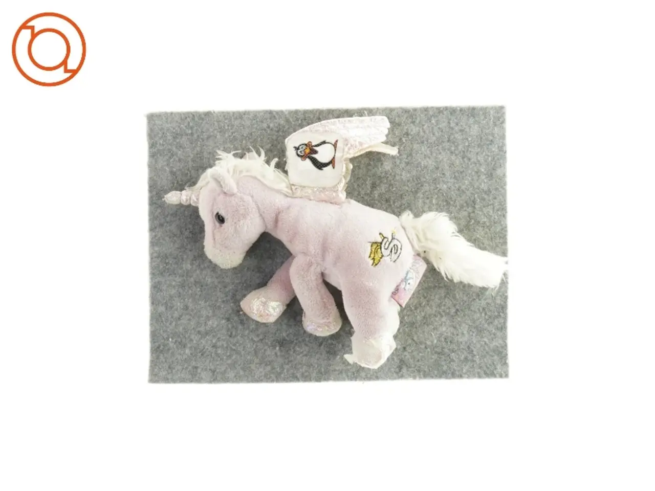 Billede 1 - Enhjørning bamse (str. 15 cm)