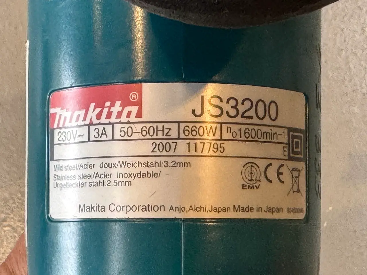 Billede 3 - Pladesaks MAKITA JS3200