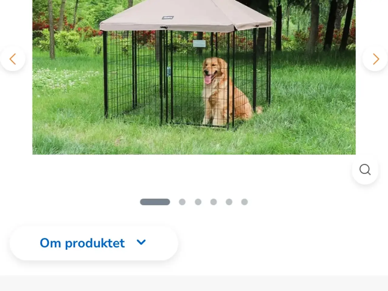 Billede 1 - Hundebur der kun har været brugt en gang indefor