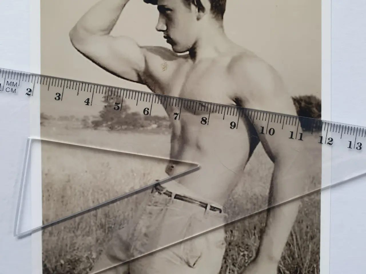 Billede 1 - Originalt foto/print 1990'erne - Mand som poserer 