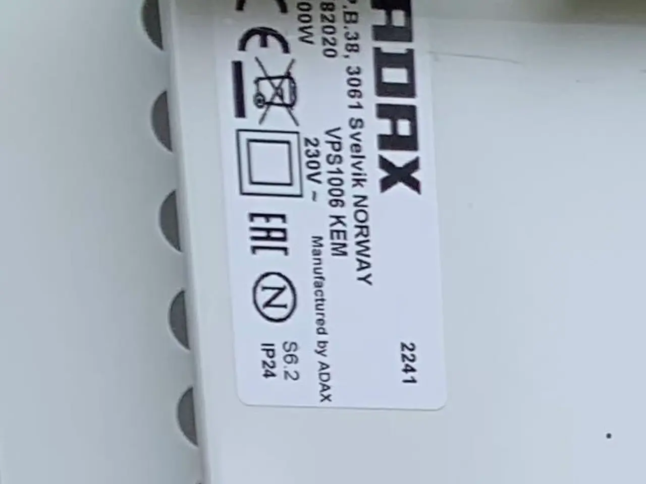Billede 2 - Adax varmeovn