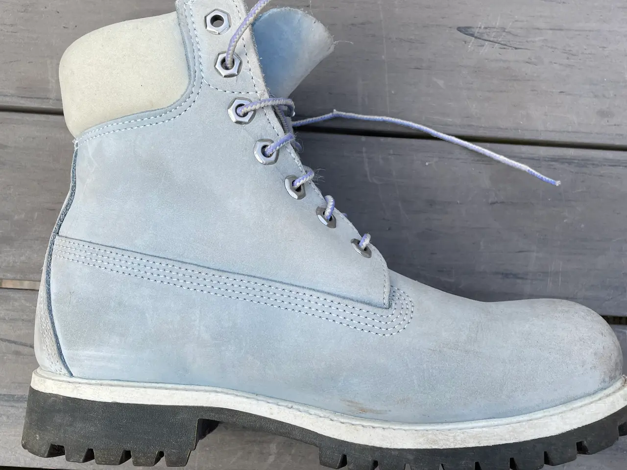 Billede 2 - Timberland støvler i lys blå