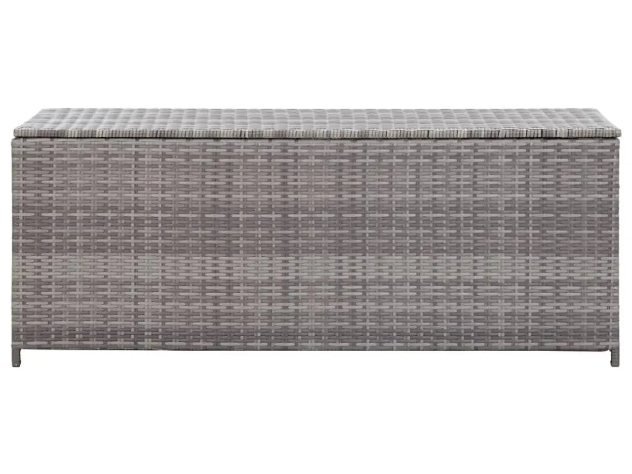 Billede 2 - Opbevaringskasse til haven i polyrattan - 150 × 50 × 60 cm, grå