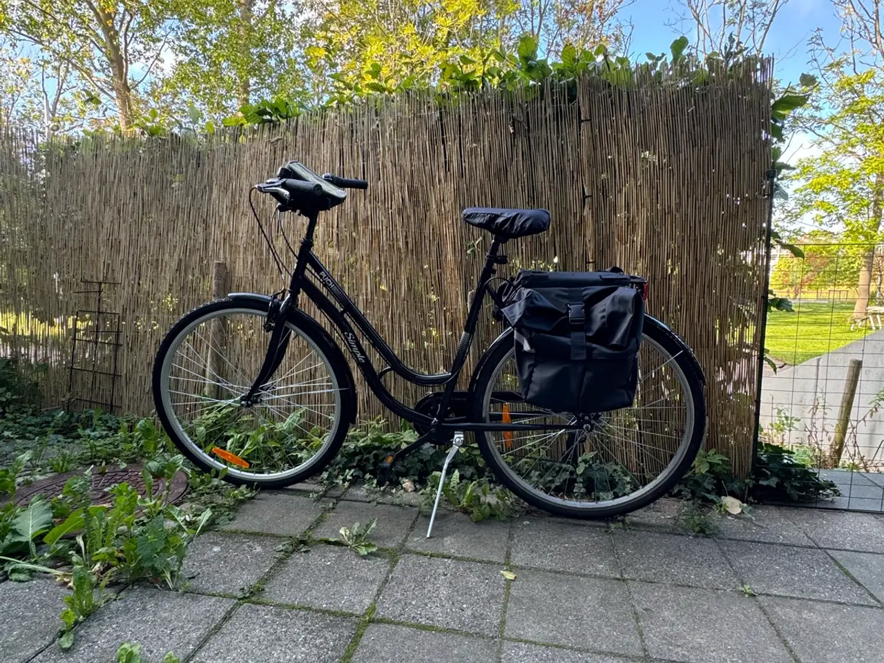 Billede 1 - Pæn cykel med cykeltasker og mobilhold