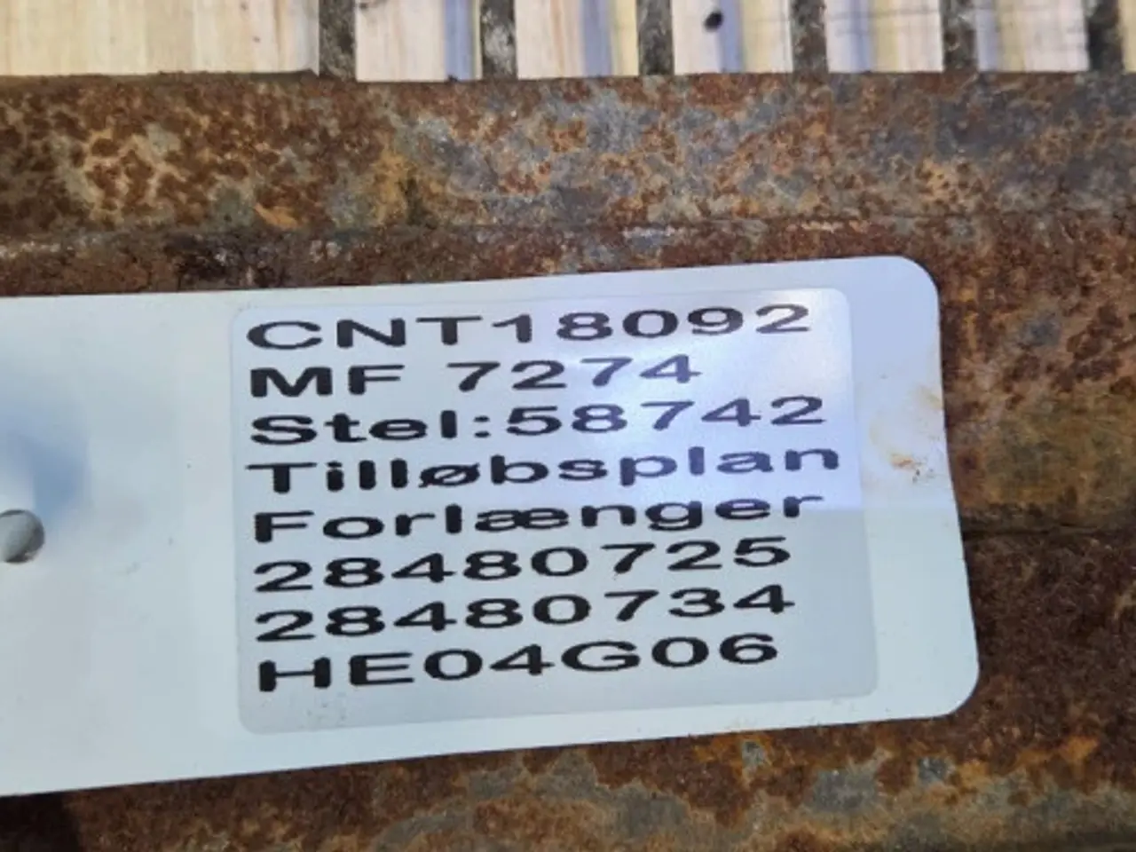 Billede 16 - Massey Ferguson 7274 Tilløbsplan Forlænger 28480725