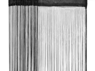Trådgardiner 2 stk. 100 x 250 cm sort