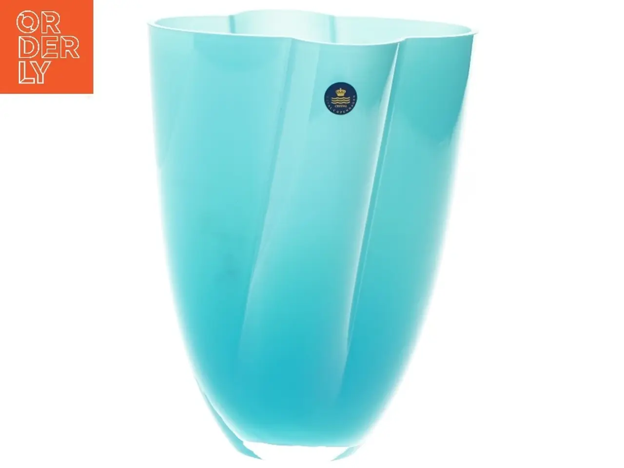 Billede 1 - Blå vase fra Royal Copenhagen (str. 23x17 cm)