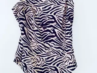 Badedragt med zebra striber 
