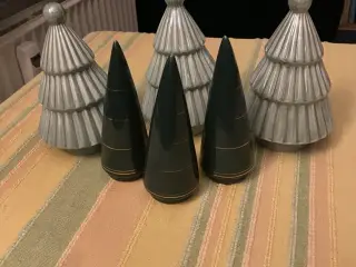 juletræer i porcelæn