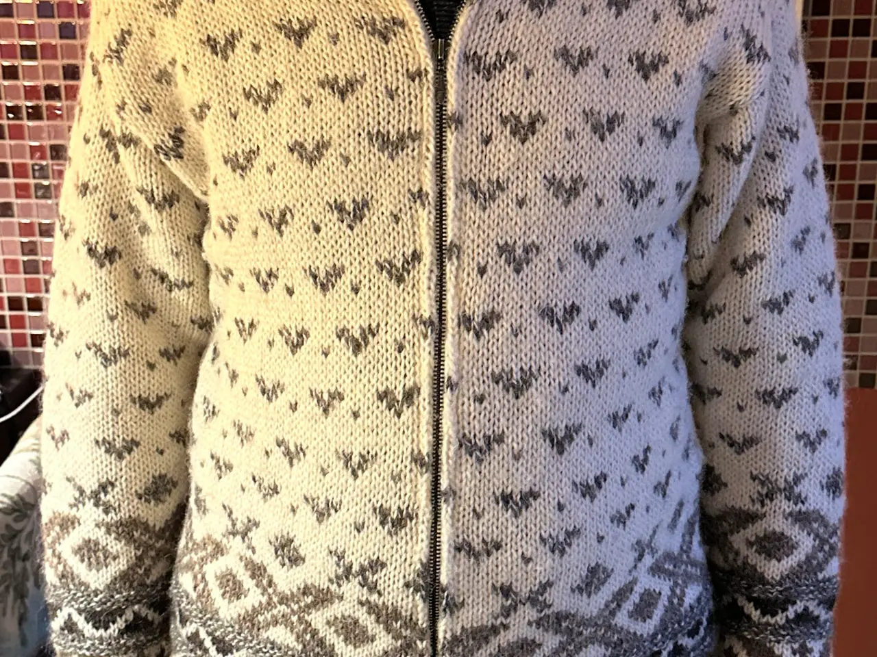 Billede 9 - Luksuriøs ubrugt unisex uldstrik i str XL