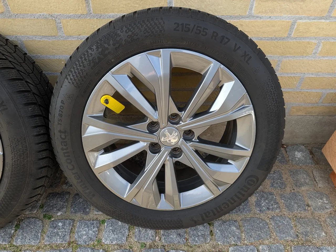Billede 5 - 4 stk Org. alufælge til Peugeot 508 med vinterdæk