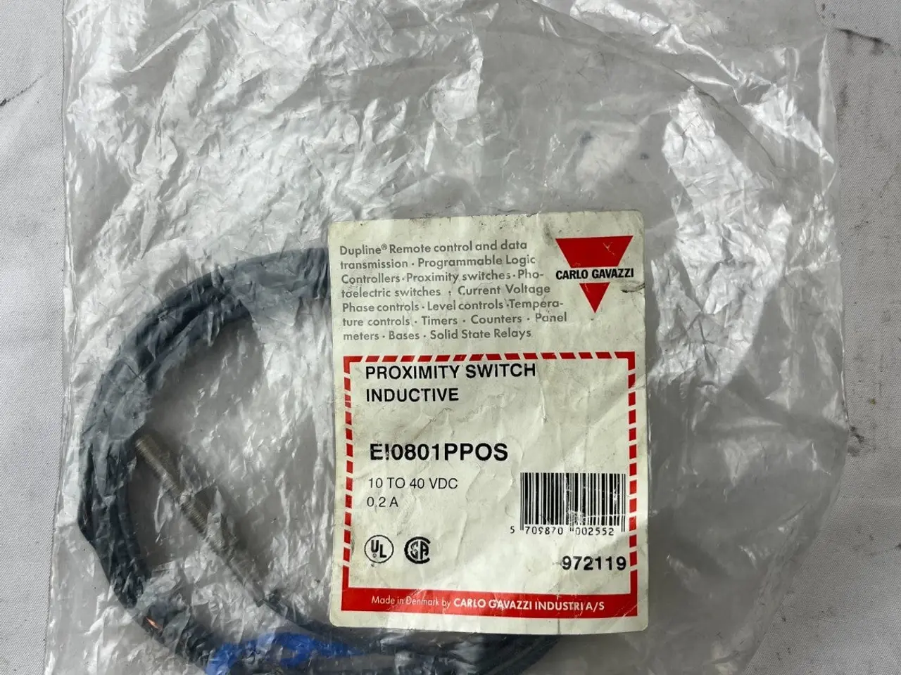 Billede 3 - Carlo Gavazzi EI0801PPOS Inductive Proximity 10–40