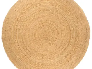 Gulvtæppe 210 cm flettet jute rundt