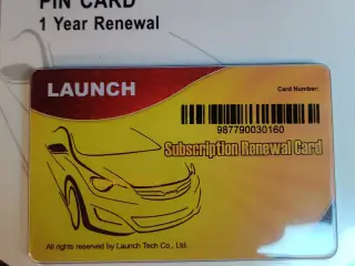 1 Års ekstra opdateringer til Launch CRP-MOT 1,2,3 & 4 og TPMS PILOT