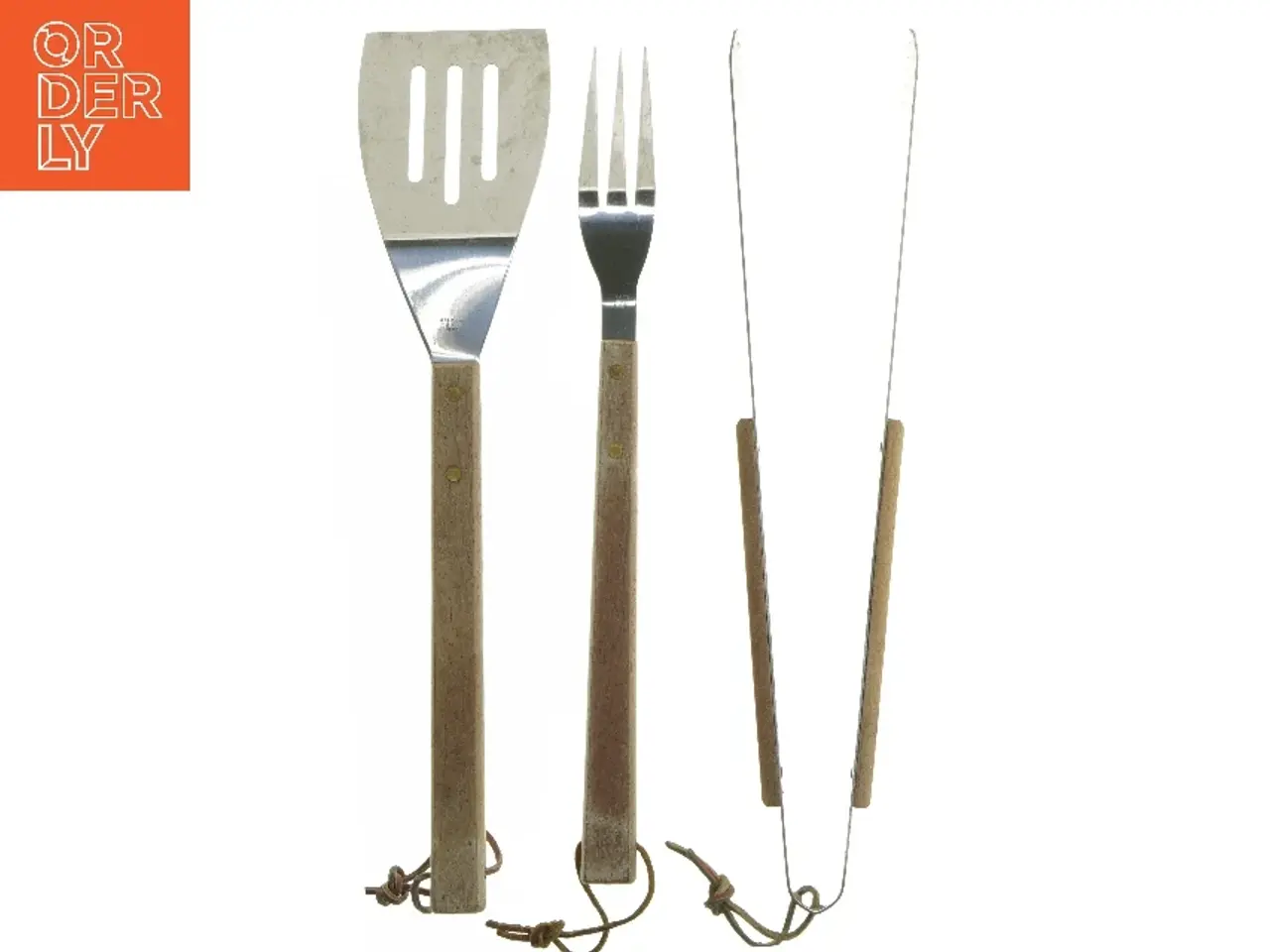 Billede 2 - Grillredskabssæt med træhåndtag (str. 46 cm)