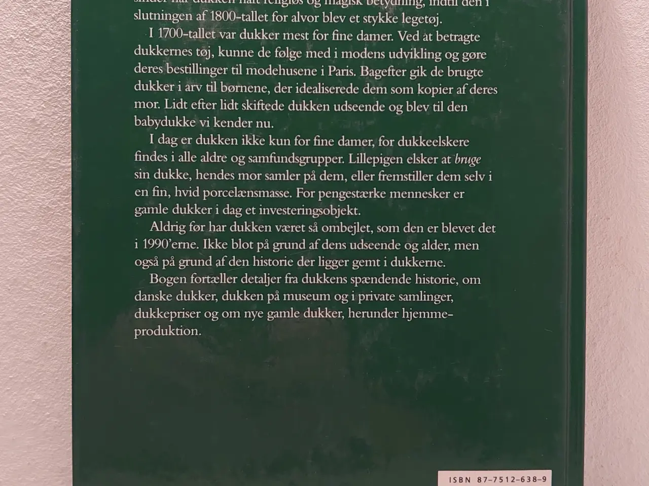 Billede 2 - Birthe Lauritsen: Dukkernes verden. Udg. 1992.