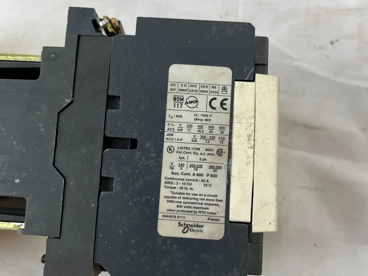 Billede 6 - Telemecanique LC1D40 kontaktor 60A 3-Pole Motor