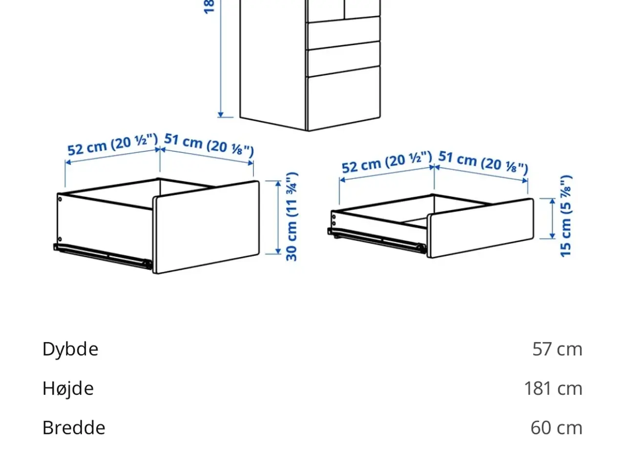 Billede 3 - Børne tøjskab fra Ikea