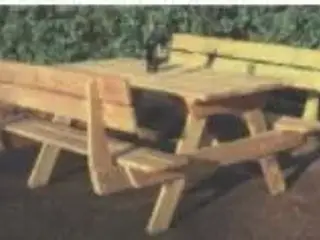Bordbænksæt m ryglæg