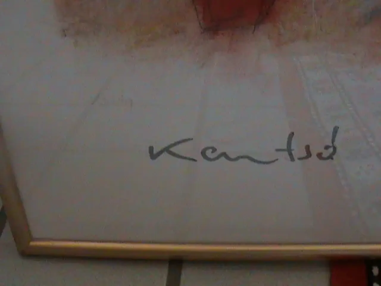Billede 3 - Kunsttryk billede Kantsø i ramme