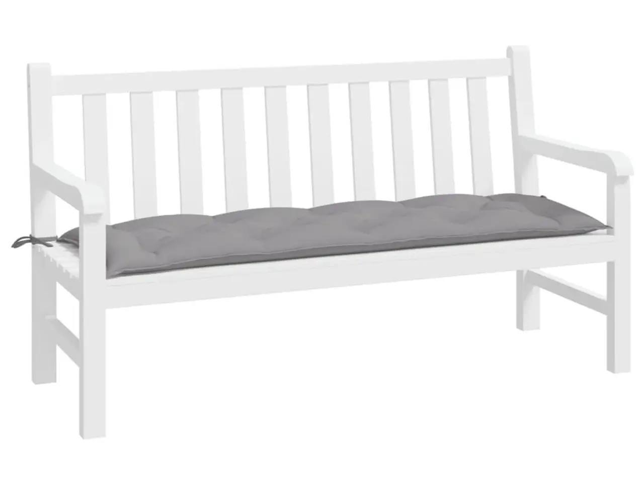 Billede 3 - Hynde til havebænk 150x50x7 cm oxfordstof grå