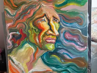 Original oliemaleri på lærred – 60 x 80 cm