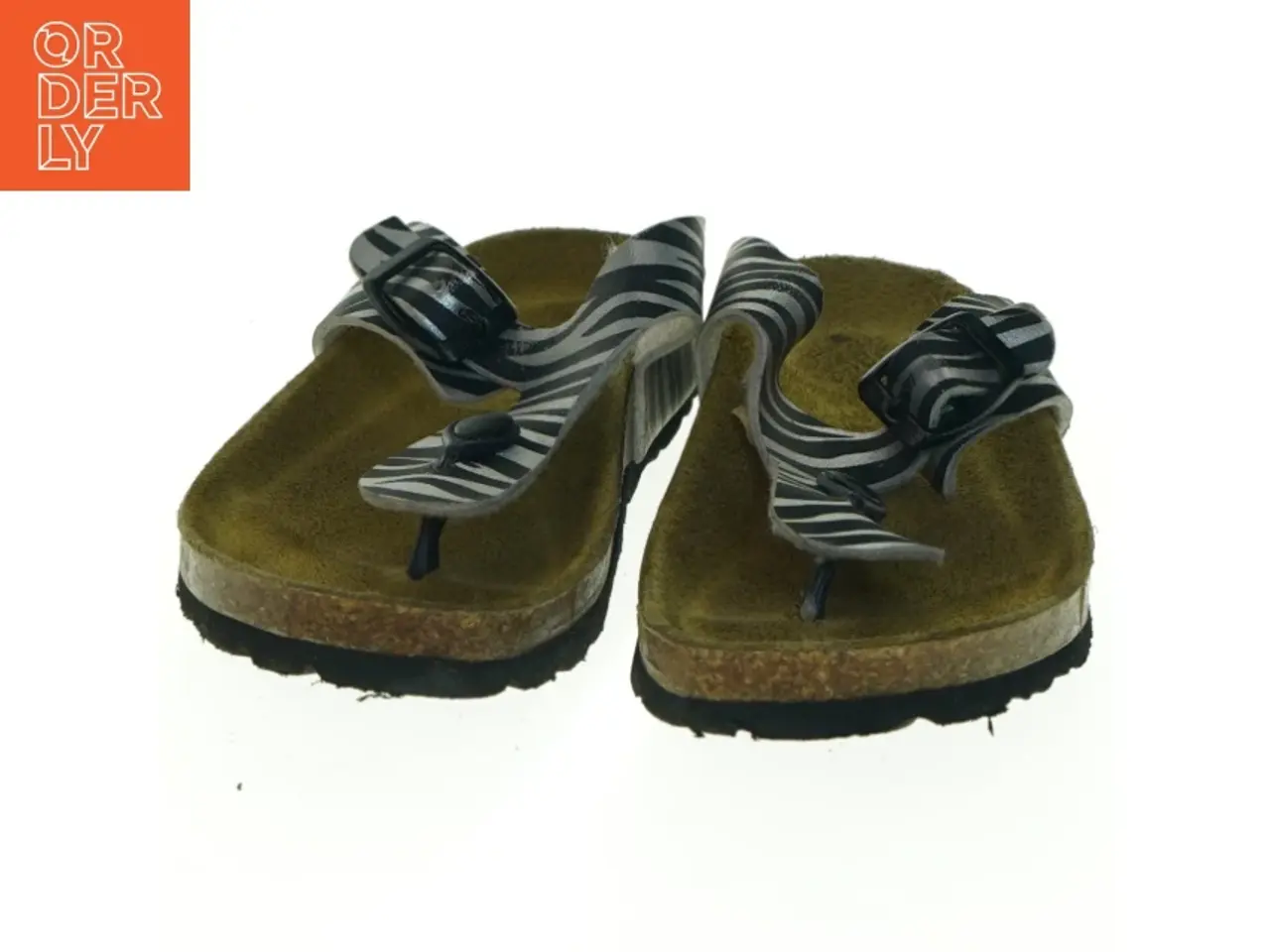 Billede 2 - Zebra-stribede sandaler (str. 21 cm lang)