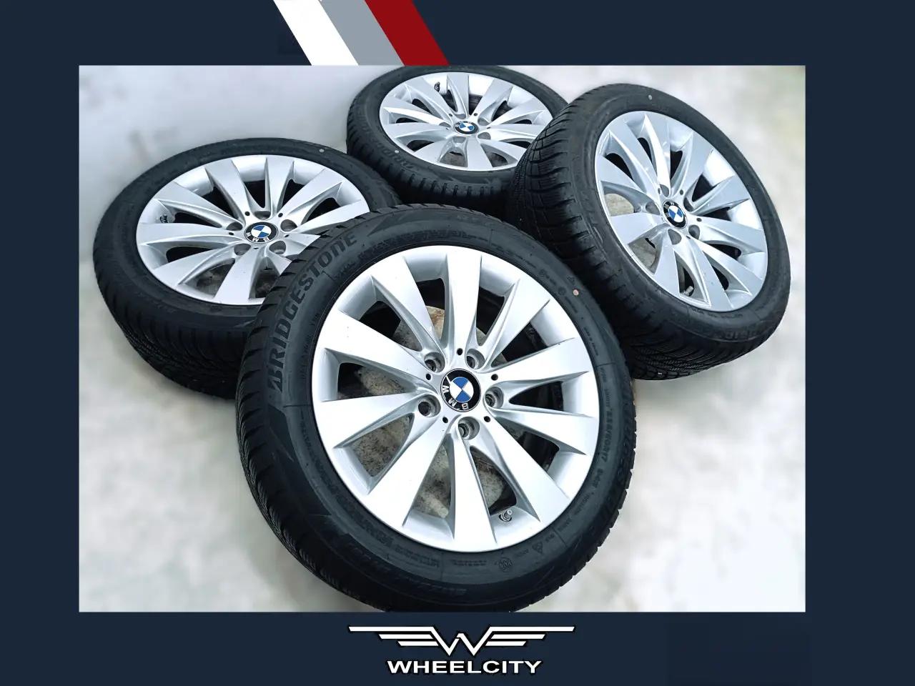 Billede 1 - 5x120 17" ET37 nav 72,6ø BMW vintersæt inkl.TPMS