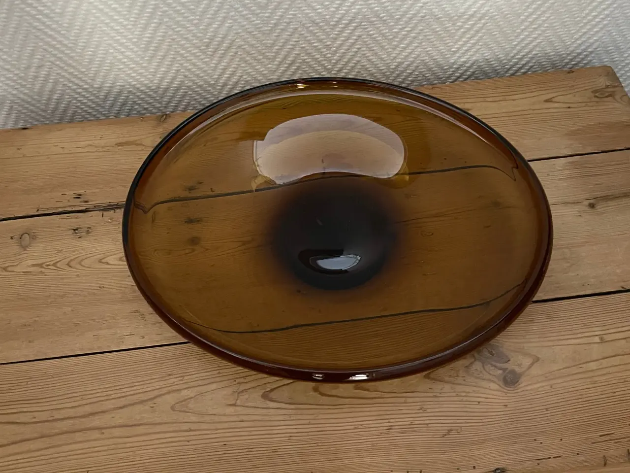 Billede 2 - Gyldnet glas fad