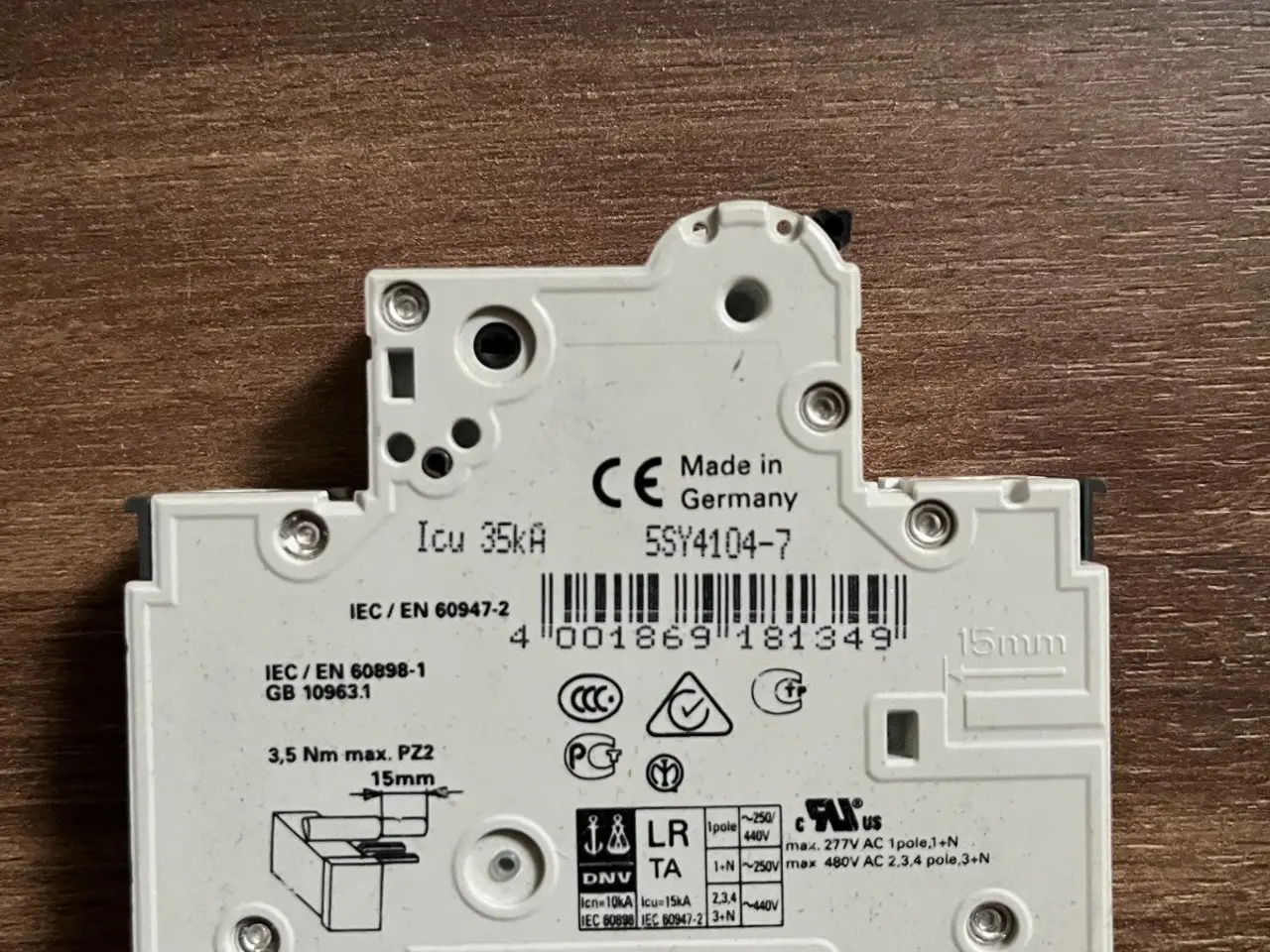 Billede 2 - Siemens 5SY4104-7 MCB C4 4A Miniature parti of 2