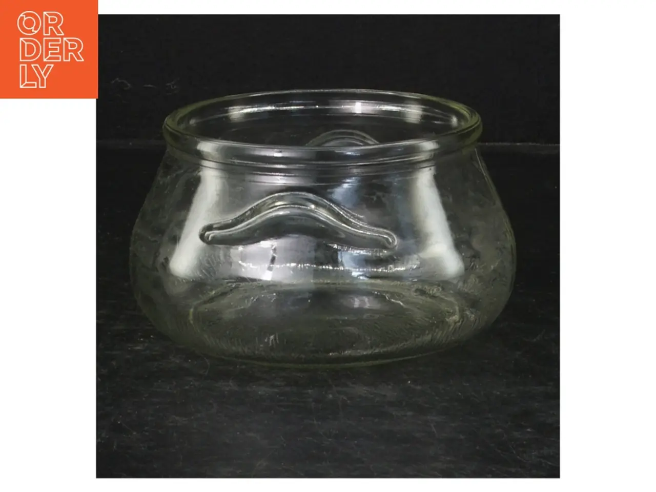 Billede 1 - Glas lysestage/skål (str. Ø. 10 cm)