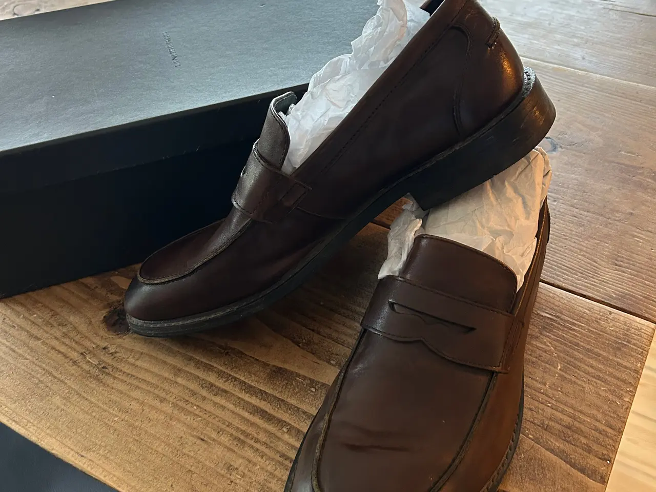 Billede 1 - Nye Lindbergh loafers i læder – str. 43
