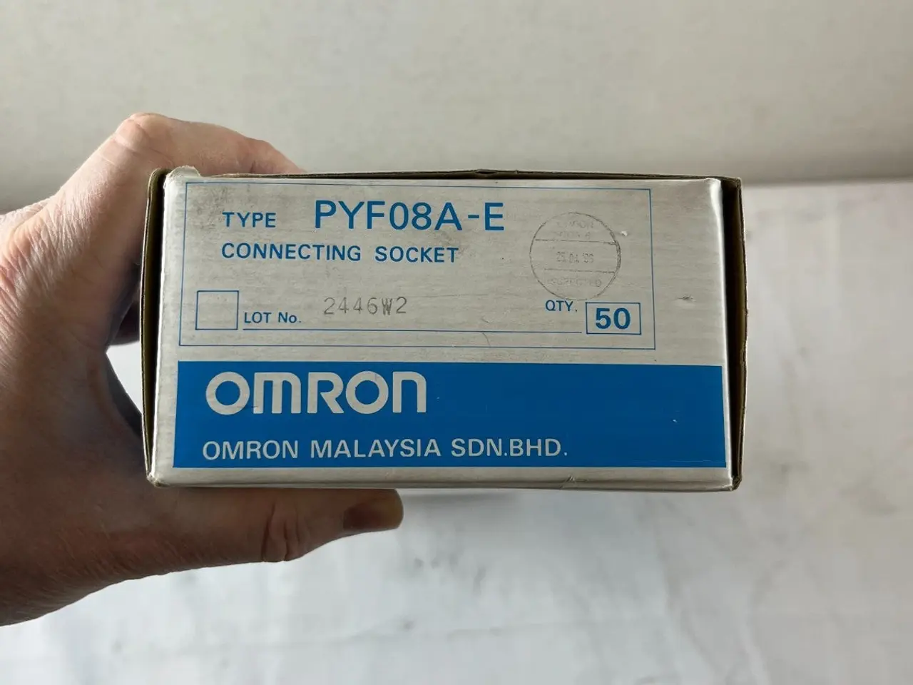 Billede 15 - Omron PYF08A-E relæ Socket 8 Pin DIN Rail 40+ stk.